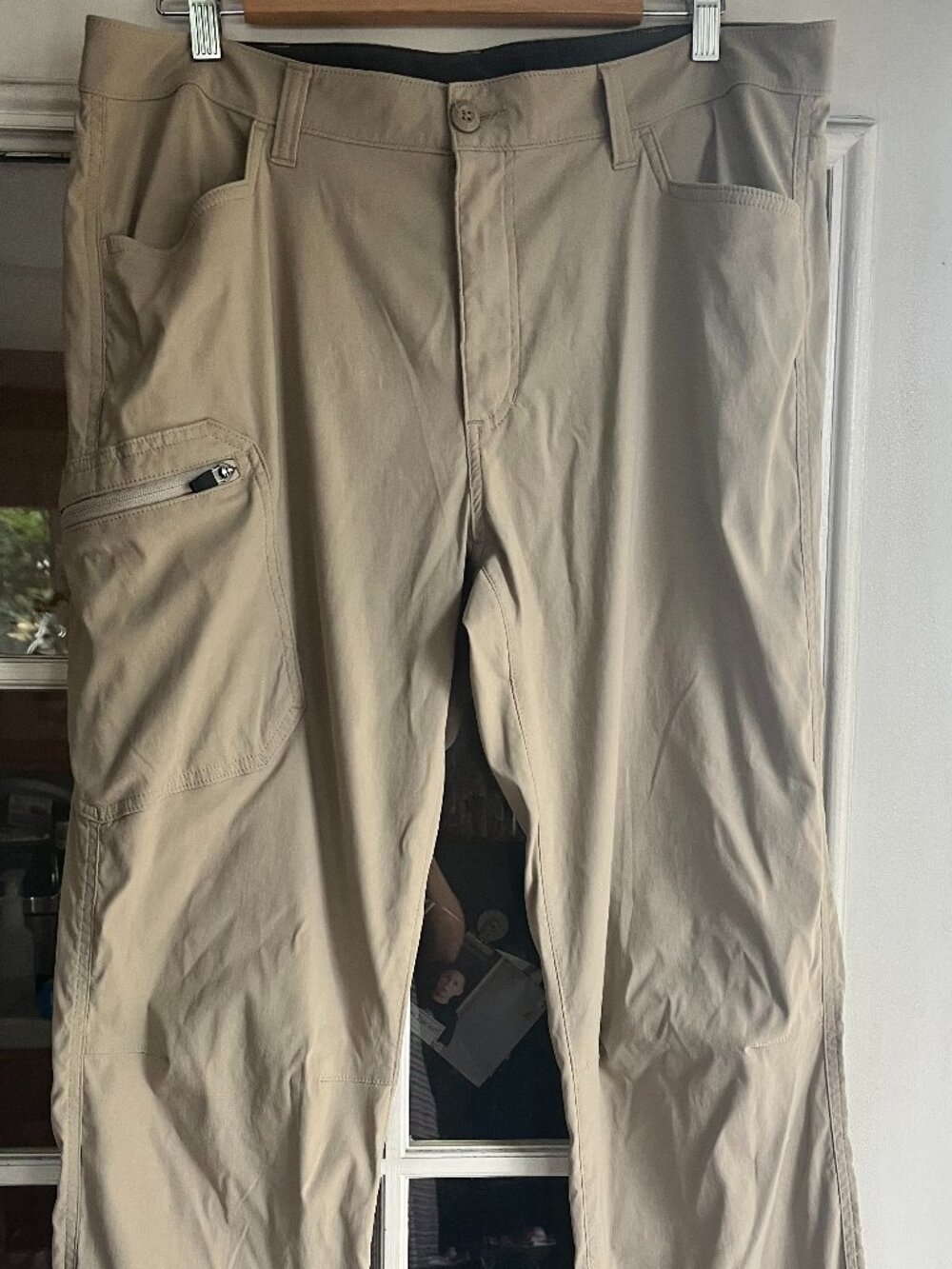 Eddie Bauer Tech Pants Men’s 36 X 32 Natural  Stretch Outdoor Performance Hike